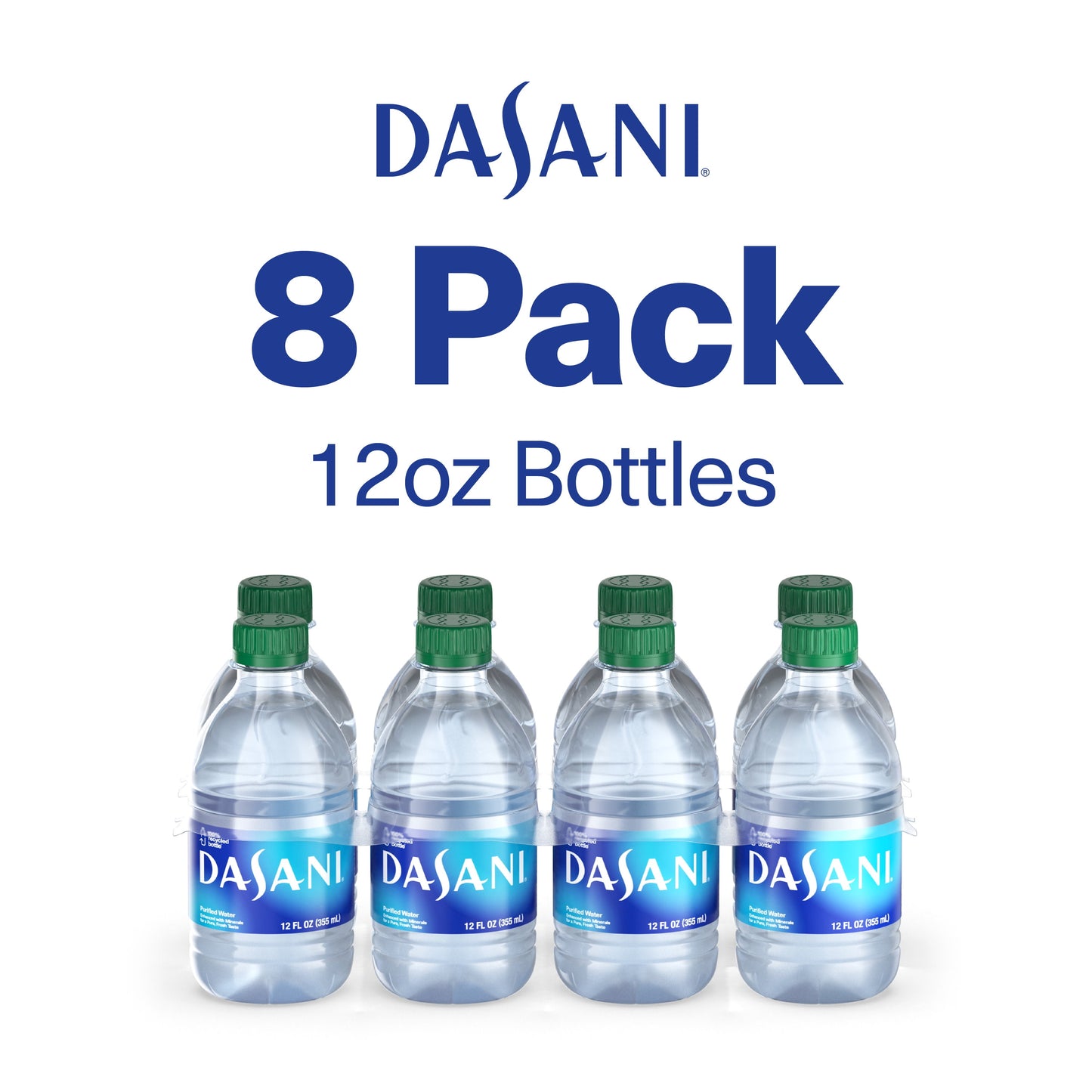 DASANI Purified Enhanced Mineral Water, 12 fl oz, 8 Count Bottles