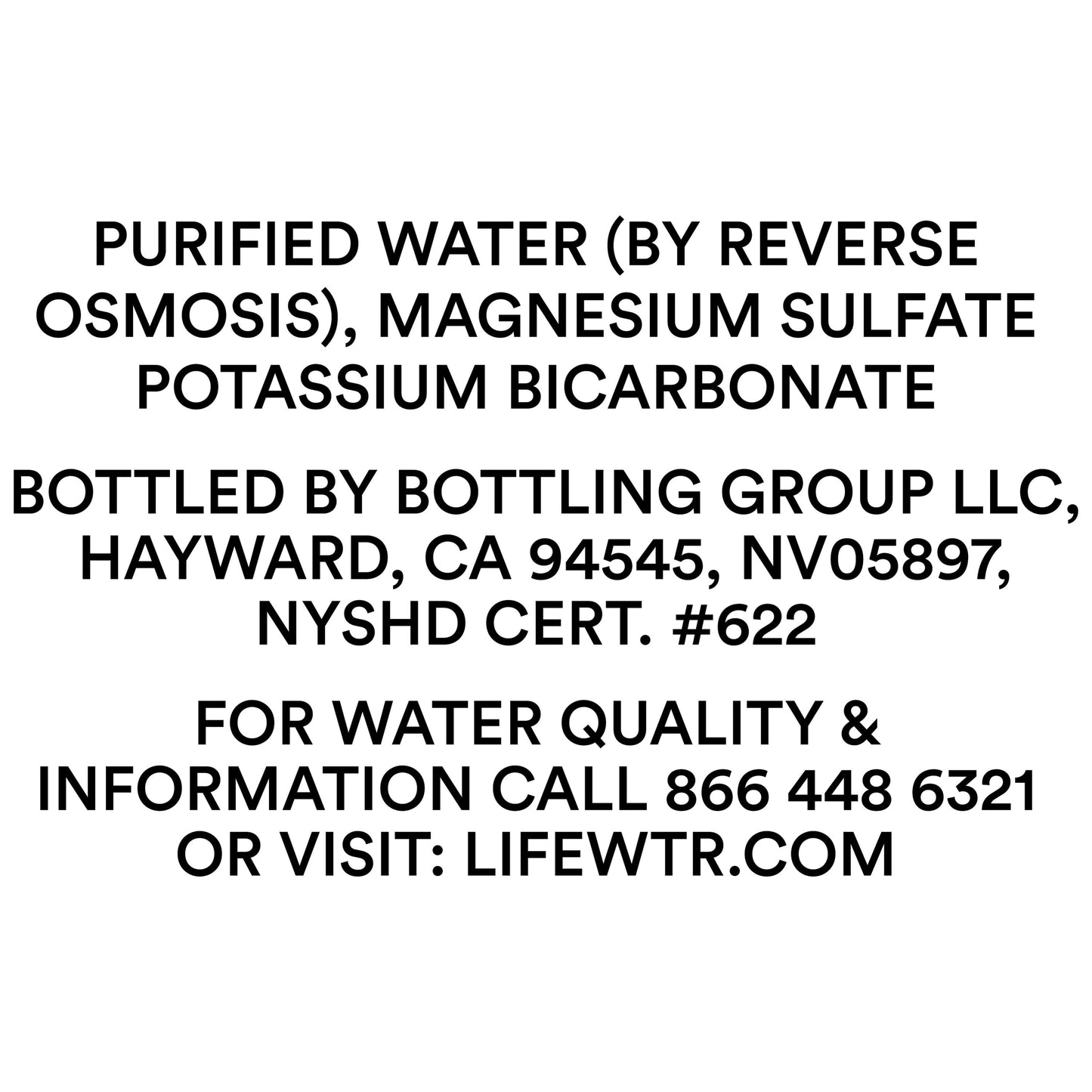 LIFEWTR Premium Purified Bottled Water, pH Balanced with Electrolytes For Taste, 1 Liter Bottle