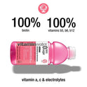 vitaminwater zero sugar shine, electrolyte enhanced water, strawberry lemonade, 20 fl oz