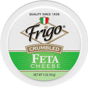 Frigo Crumbled Feta Cheese, 5 oz Refrigerated Plastic Cup