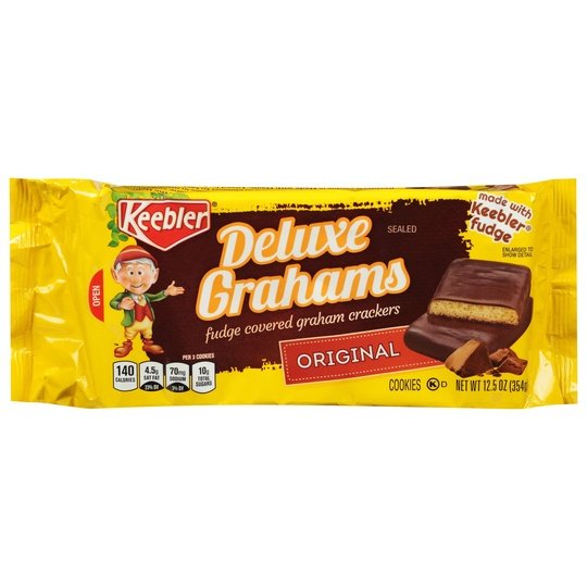 Keebler Deluxe Grahams Original Cookies, 12.5 oz