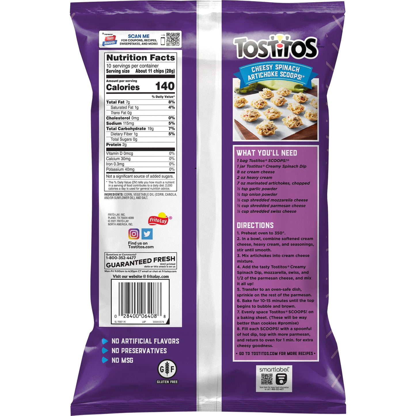 Tostitos Scoops Tortilla Chips 10 Oz