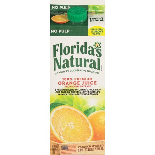 Florida's Natural Orange Juice No Pulp 52 oz