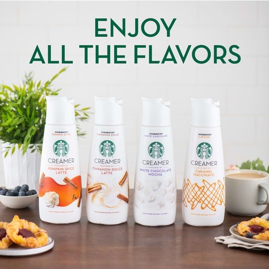 Starbucks Caramel Flavored Almondmilk and Oatmilk Non Dairy Liquid Coffee Creamer, 28 fl oz