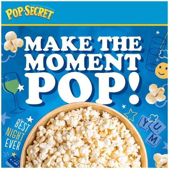 Pop Secret Popcorn, Sweet 'n Crunchy Caramel Microwave Popcorn, 2.64 oz Bags, 3 Ct