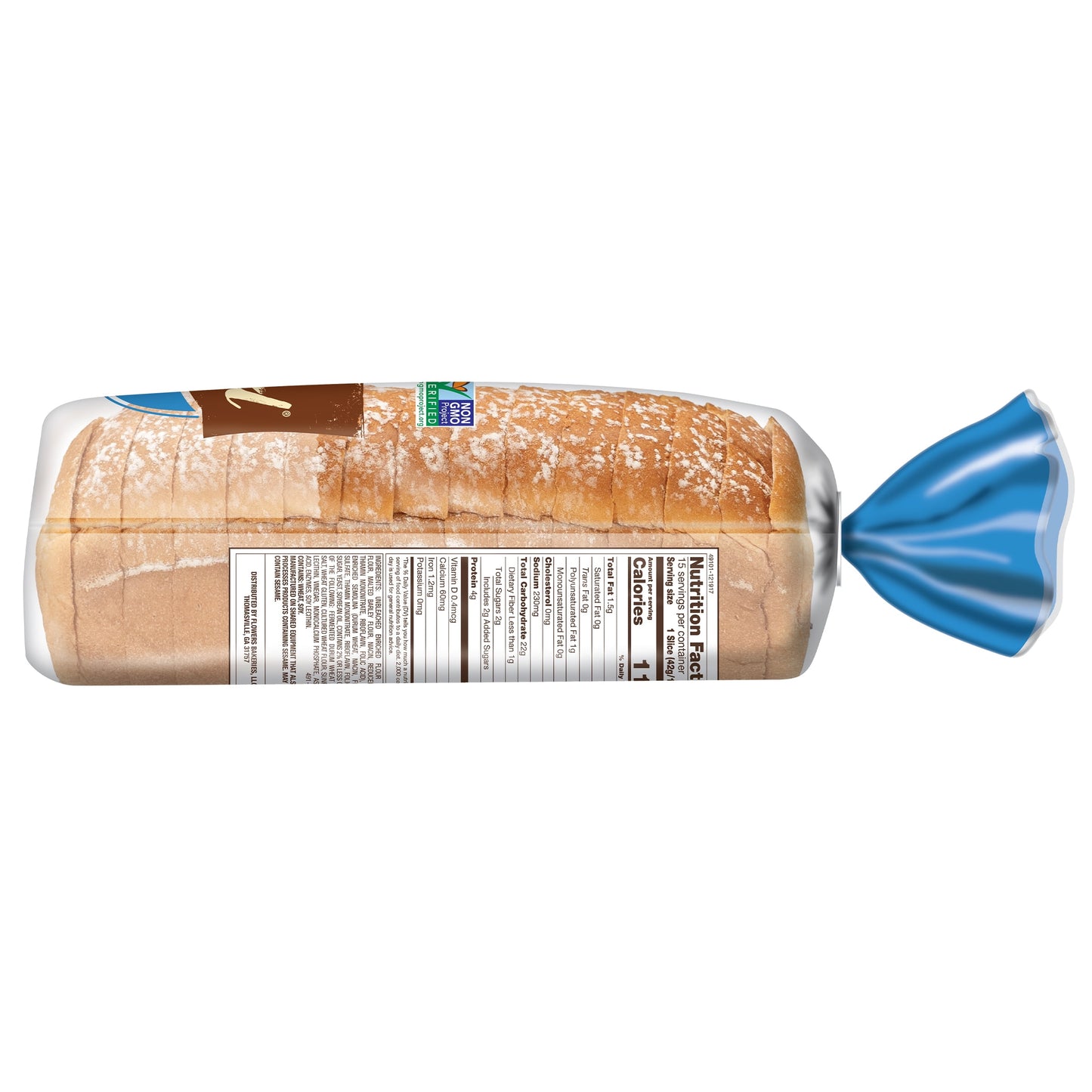 Nature's Own Perfectly Crafted White Bread, Thick-Sliced Loaf, 22 oz