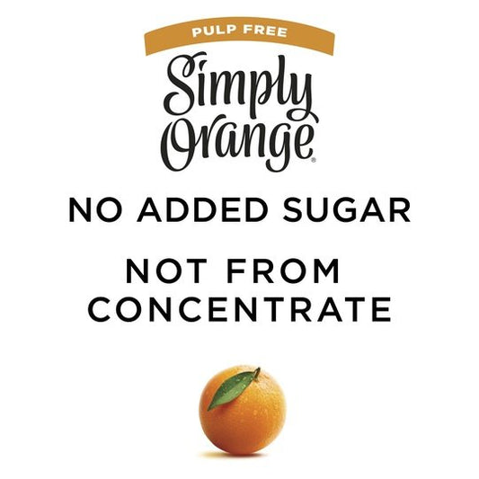 Simply Non GMO Orange Juice No Pulp, 52 fl oz Bottle