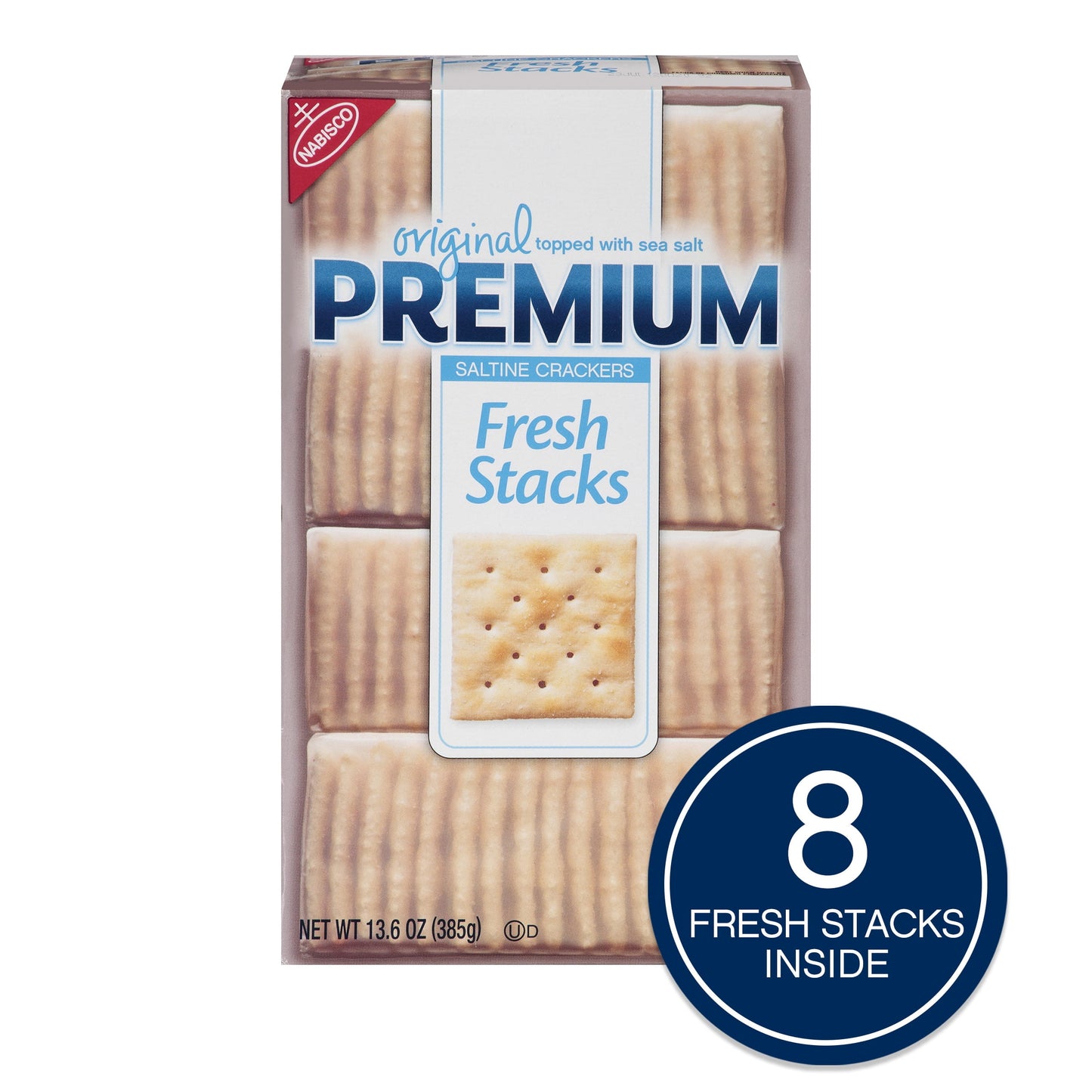 Premium Original Fresh Stacks Saltine Crackers, 13.6 oz