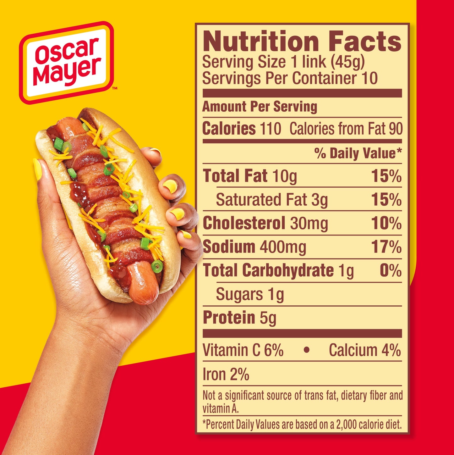 Oscar Mayer Classic Uncured Wieners Hot Dogs, 10 ct. Pack