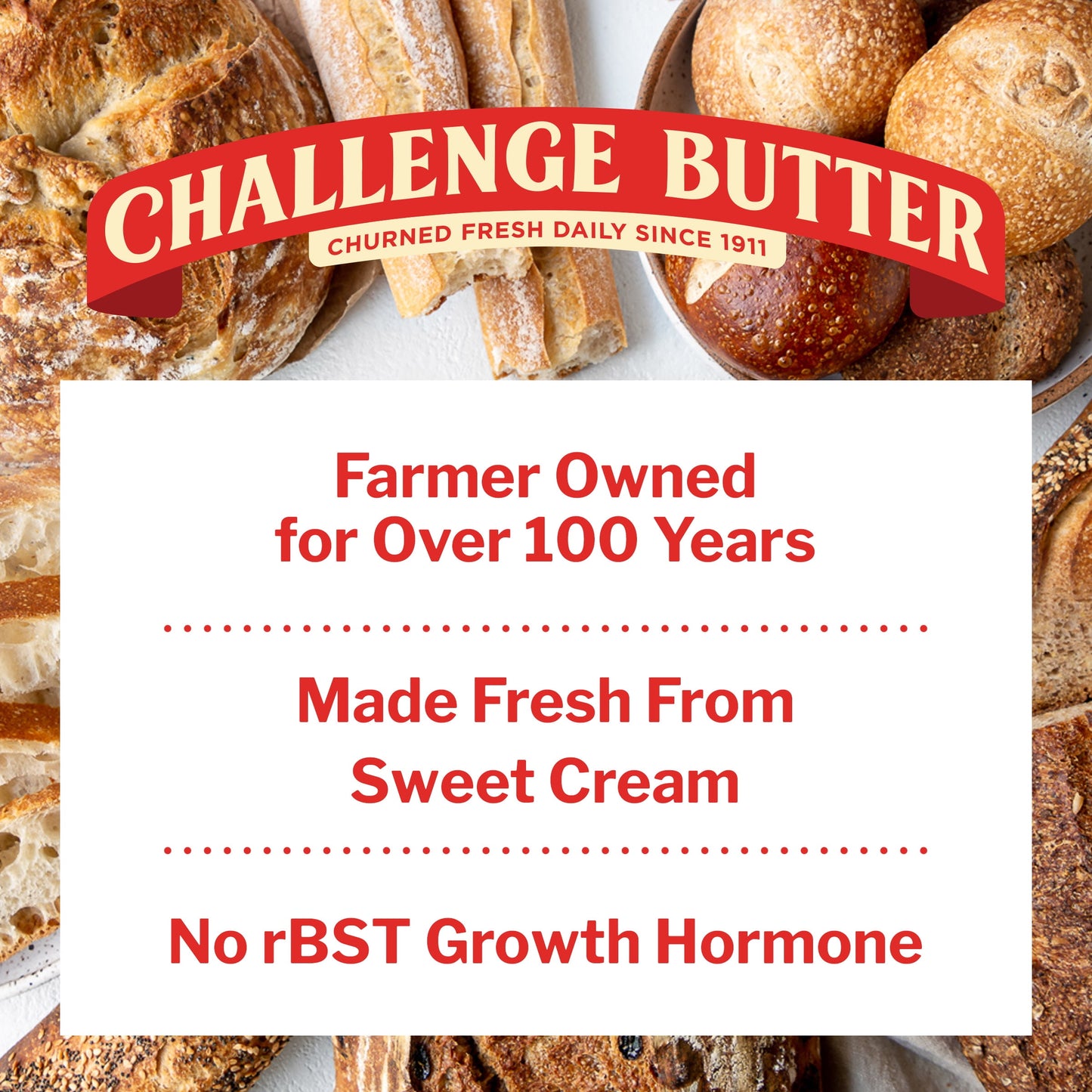 Challenge Butter, Unsalted Butter, 16 oz, 4 Sticks