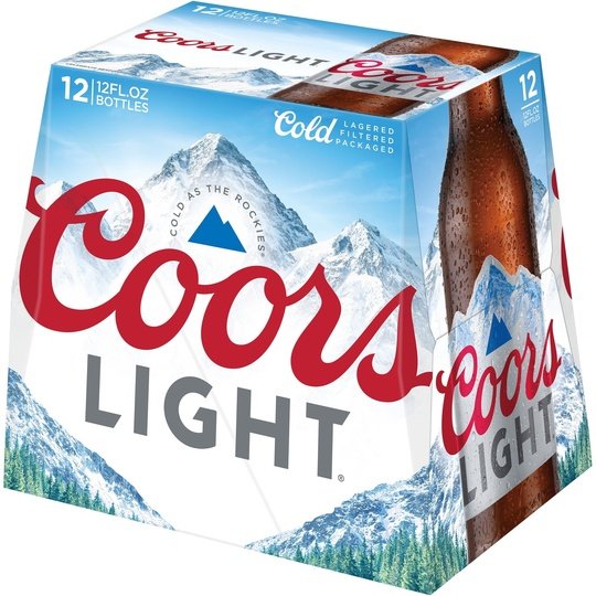 Coors Light Lager Beer, 12 Pack, 12 fl oz Bottles, 4.2% ABV