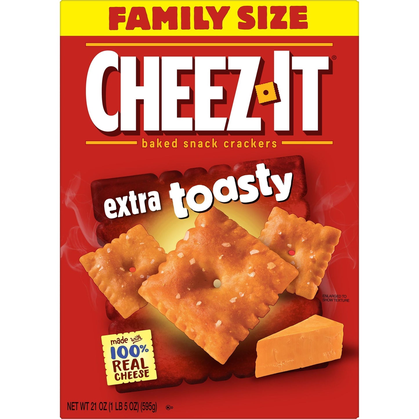 Cheez-It Extra Toasty Cheese Crackers, 21 oz