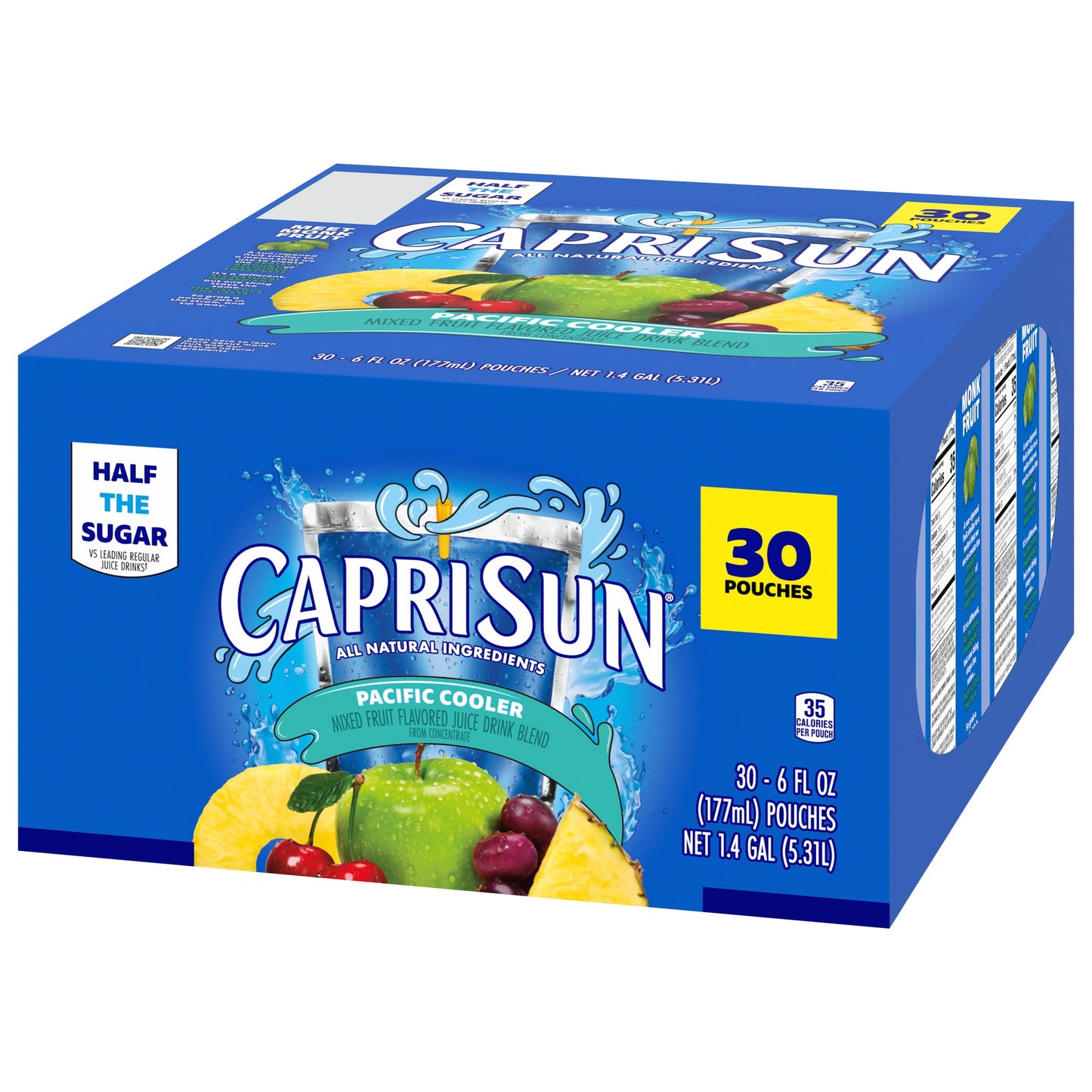 Capri Sun Pacific Cooler Mixed Fruit Juice Box Pouches, 30 ct Box, 6 fl oz Pouches