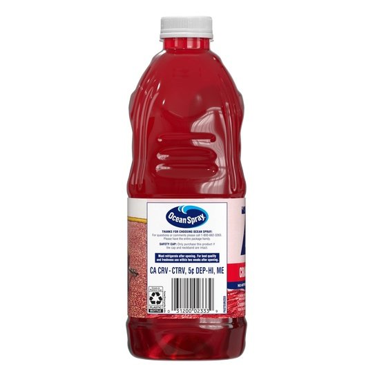 Ocean Spray Zero Sugar Cranberry Juice Drink, 64 fl oz Bottle