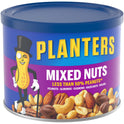 Planters Mixed Nuts Less Than 50% Peanuts with Peanuts, Almonds, Cashews, Hazelnuts & Pecans, 10.3 oz Canister