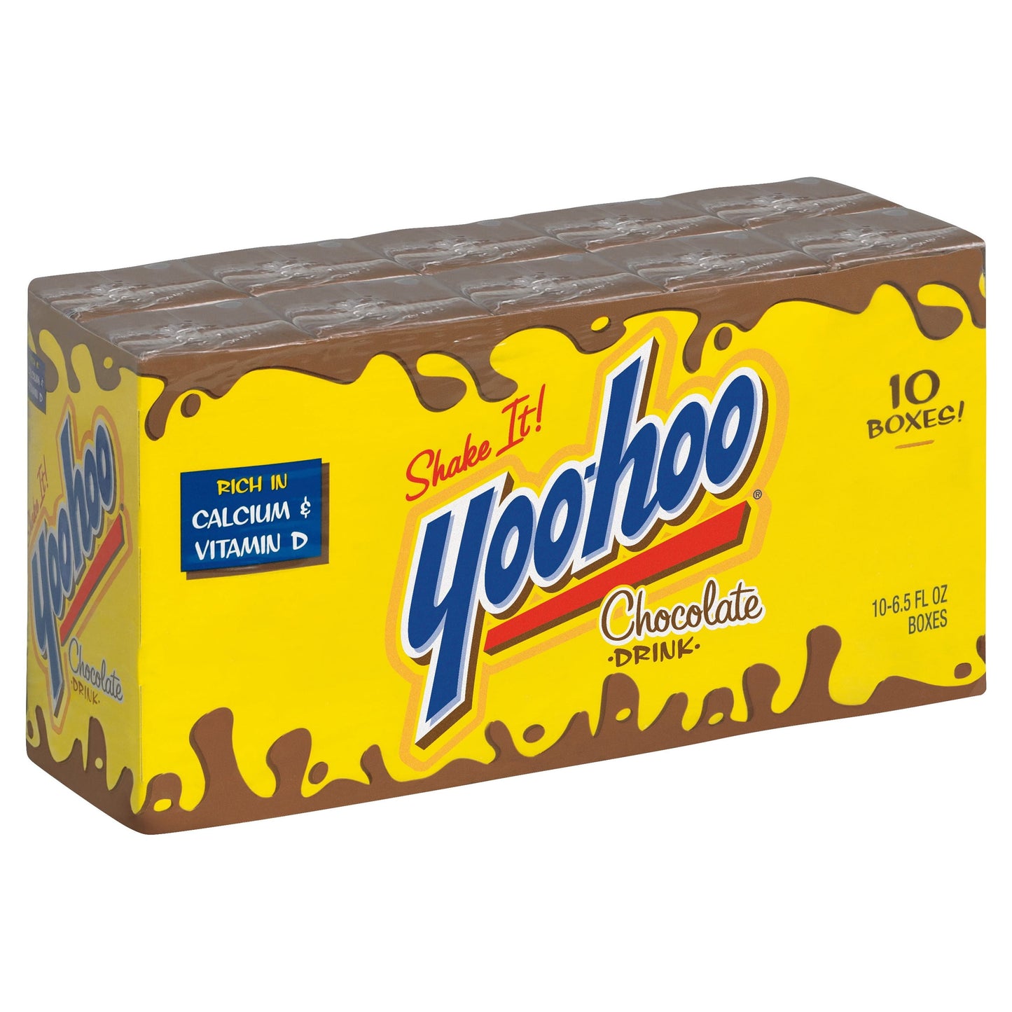 Yoo-hoo Gluten Free Chocolate 1% Dairy Milk, 6.5 fl oz, 10 Pack