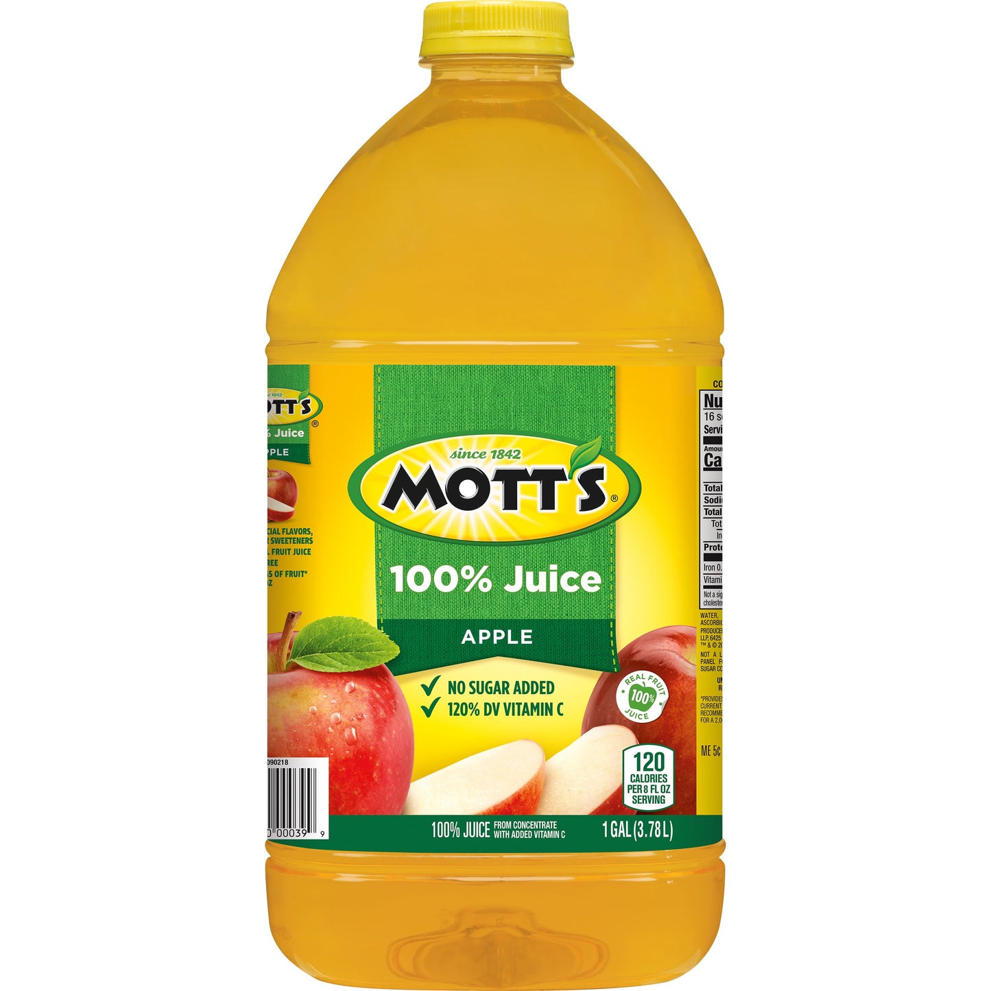 Mott's 100% Juice Original Apple Juice, 1 Gal, Bottle