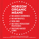 Horizon Organic 1% Lowfat High Vitamin D Milk, Half Gallon
