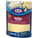 Kraft Italian Five Cheese Blend Shredded Cheese, 8 oz Bag