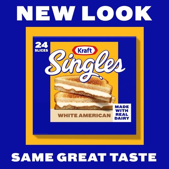 Kraft Singles White American Cheese Slices, 24 Ct Pk