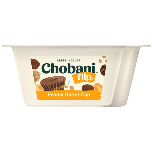 Chobani Flip Low-Fat Greek Yogurt, Peanut Butter Cup 4.5 oz, Plastic