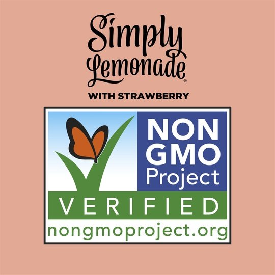 Simply Non GMO All Natural Strawberry Lemonade Juice, 52 fl oz Bottle
