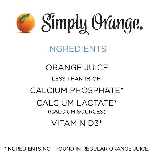 Simply Non GMO All Natural Orange Fruit Juice, 52 fl oz Bottle