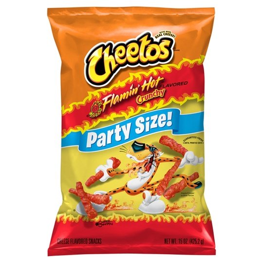 Cheetos Crunchy Flamin' Hot Cheese Puff Chips, 15oz Bag