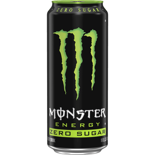 Monster Energy Drink, Zero Sugar, Sugar Free Energy Drink, 16 fl oz, 4 Pack