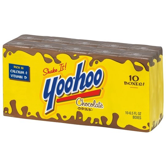 Yoo-hoo Gluten Free Chocolate 1% Dairy Milk, 6.5 fl oz, 10 Pack