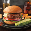 Bacon Cheddar Ground Beef Burgers, 4 Count, 1.33 lb Tray