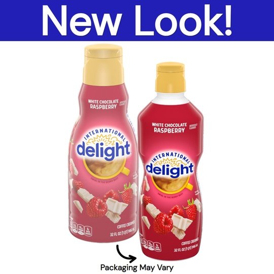 International Delight White Chocolate Raspberry Coffee Creamer, 32 fl oz Bottle