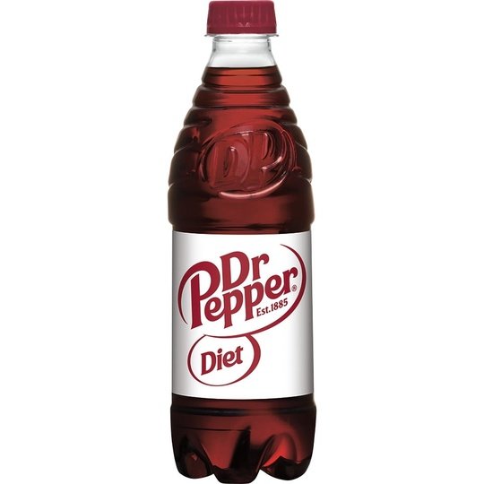 Diet Dr Pepper Soda, .5 L bottles, 6 pack