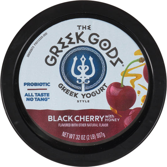 The Greek Gods Probiotic Black Cherry with Honey Greek Yogurt, 32 oz