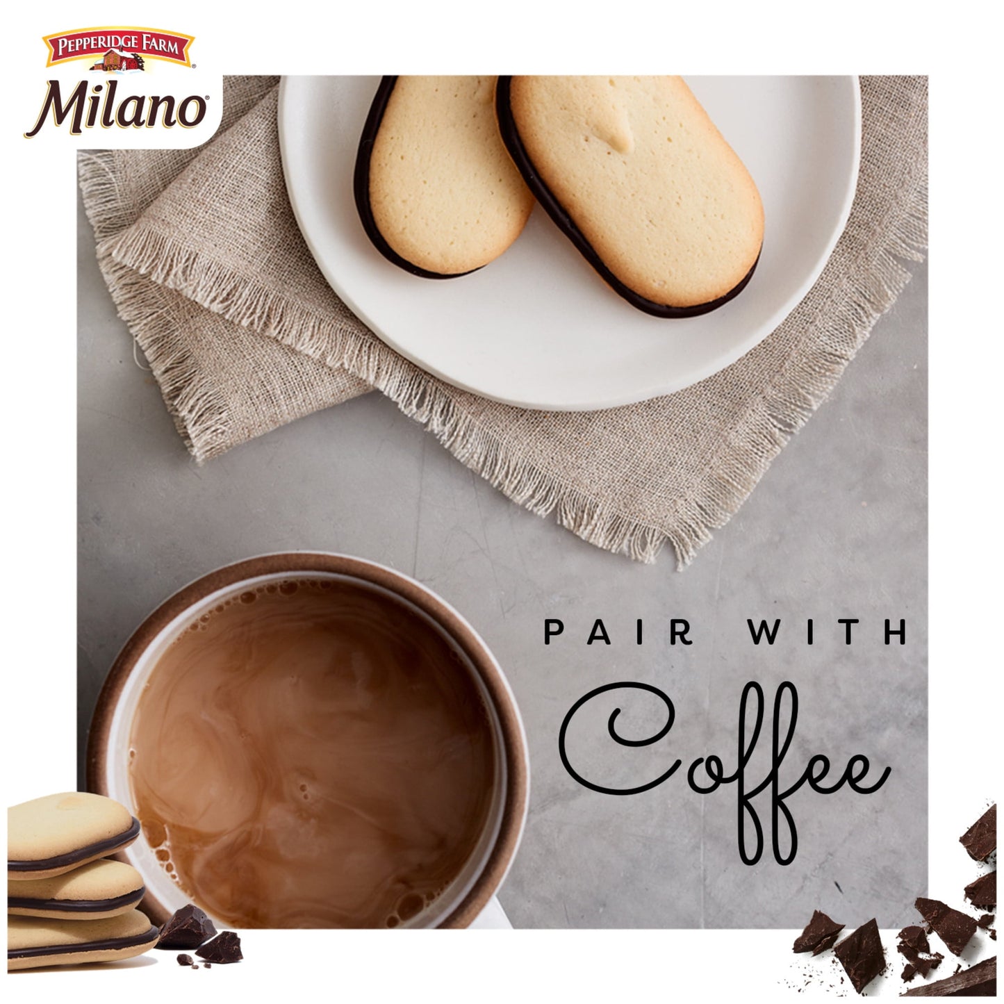 Pepperidge Farm Milano Cookies, Dark Chocolate, 12 Packs, 2 Cookies per Pack