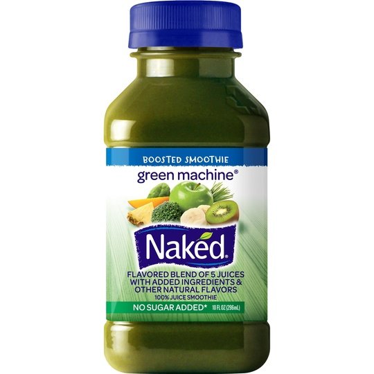 Naked Juice Boosted Smoothie, Green Machine, 10 oz Bottles, 4 Count