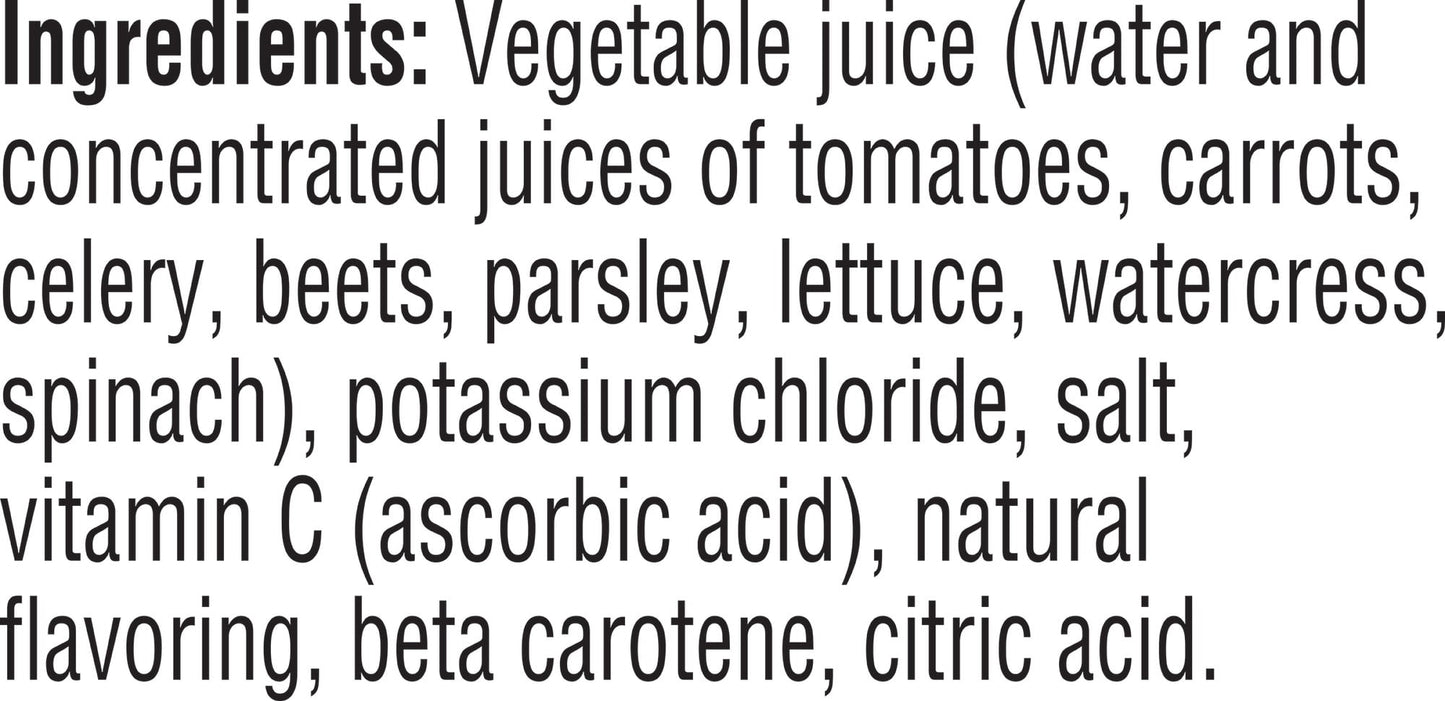 V8 Low Sodium Original 100% Vegetable Juice, 5.5 fl oz Can (Pack of 8)
