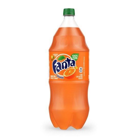 Fanta Orange Fruit Soda Pop, 2 Liter Bottle