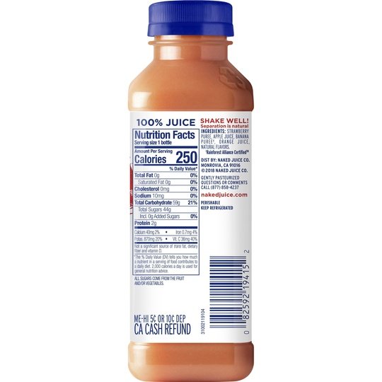 Naked Juice, Strawberry Banana, 15.2 fl oz