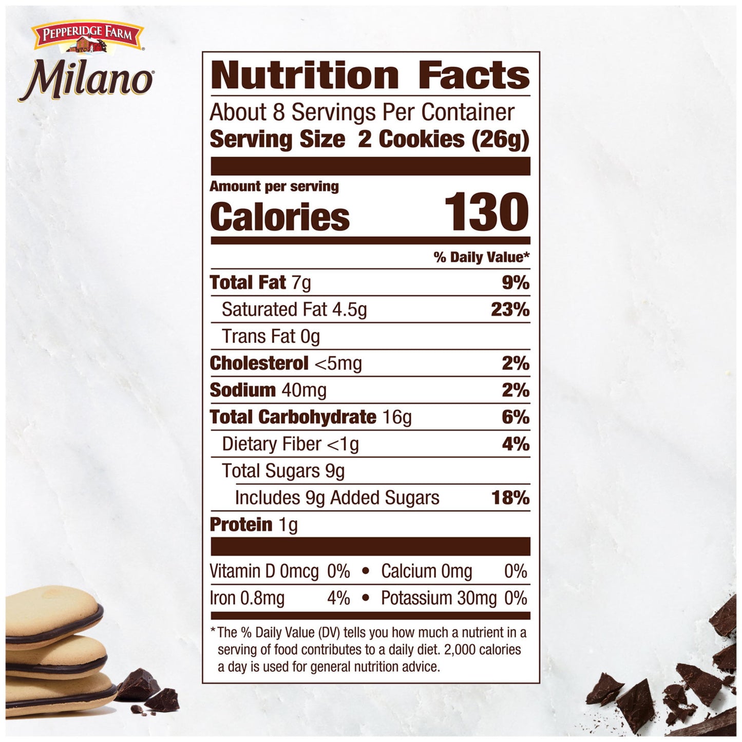 Pepperidge Farm Milano Cookies, Chocolate Strawberry, 7 oz Bag