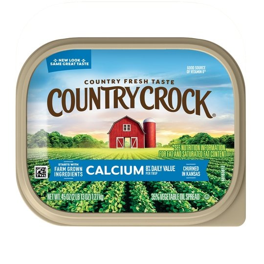 Country Crock Calcium Buttery Spread, 45 oz Tub (Refrigerated)