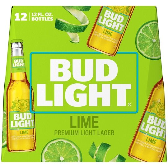 Bud Light Lime Beer, 12 Pack Beer, 12 fl oz Bottles, 4.2% ABV, Domestic