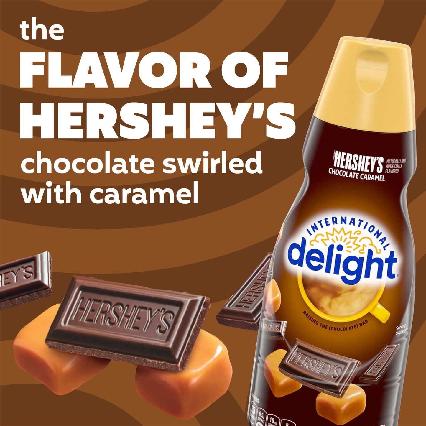 International Delight HERSHEY’S Chocolate Caramel Coffee Creamer, 32 fl oz Bottle