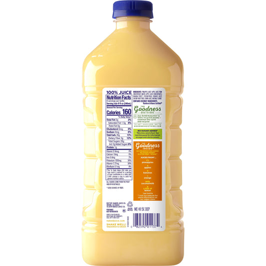 Naked Juice Pina Colada Fruit Smoothie, 64 oz Bottle