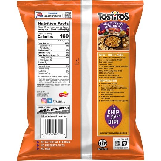 Tostitos Hearty Dippers, 11.5 oz