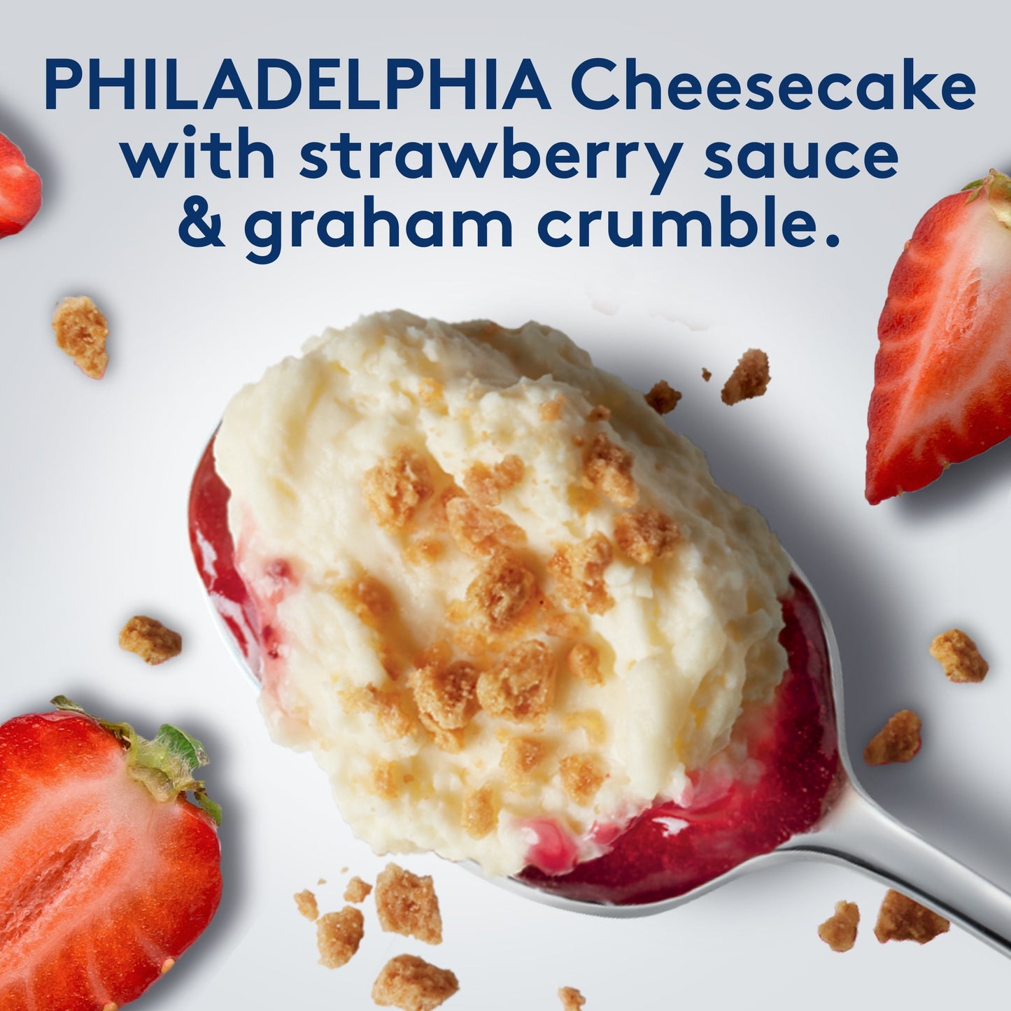 Philadelphia Cheesecake Crumble Strawberry Cheesecake Dessert with Graham, 2 Ct Pack