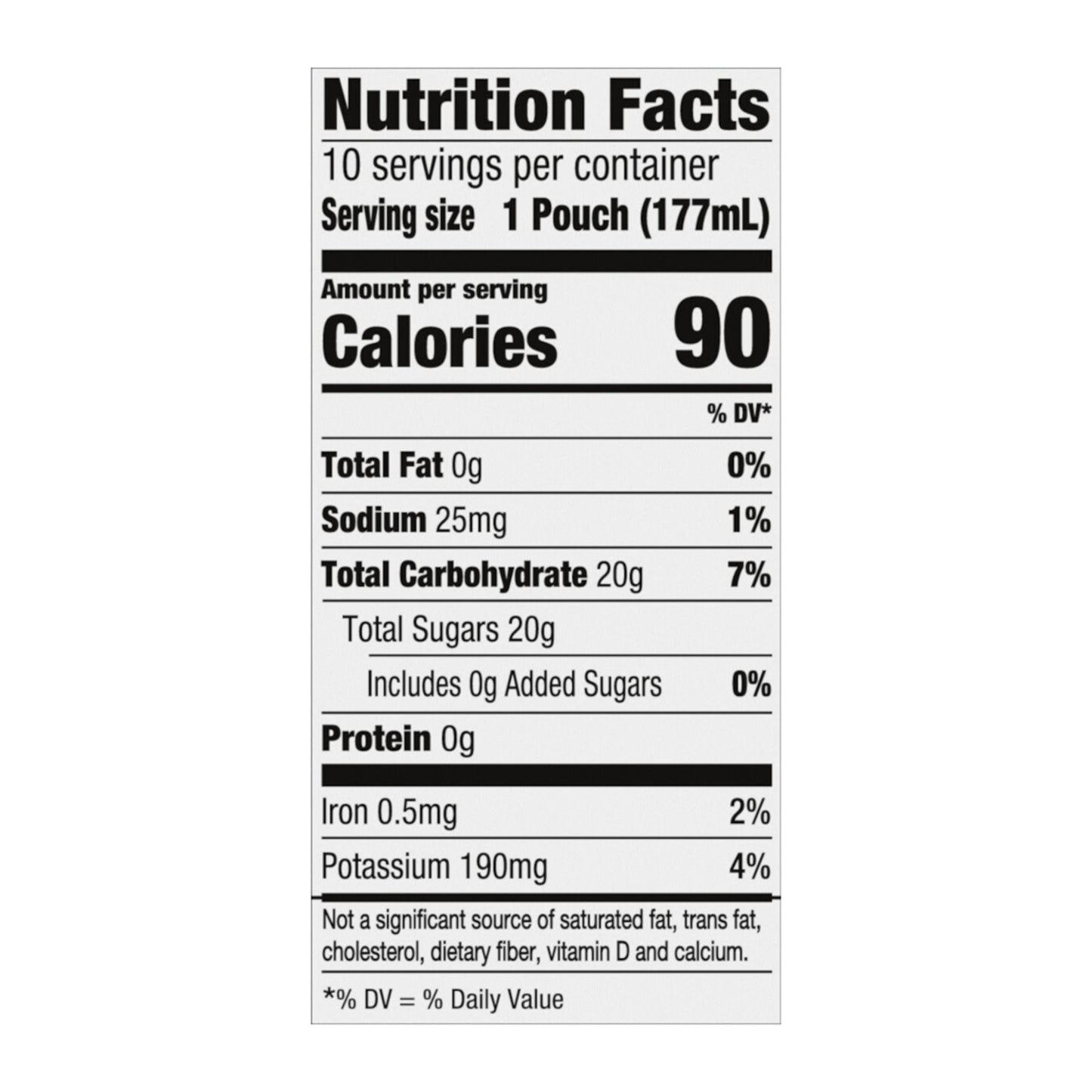 Capri Sun 100% Juice Fruit Punch Juice Box Pouches, 10 ct Box, 6 fl oz Pouches