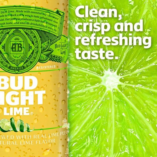 Bud Light Lime Beer, 6 Pack Beer, 12 fl oz Bottles, 4.2% ABV, Domestic