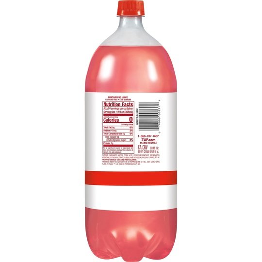 7UP Cherry Zero Sugar Soda, 2 L bottle