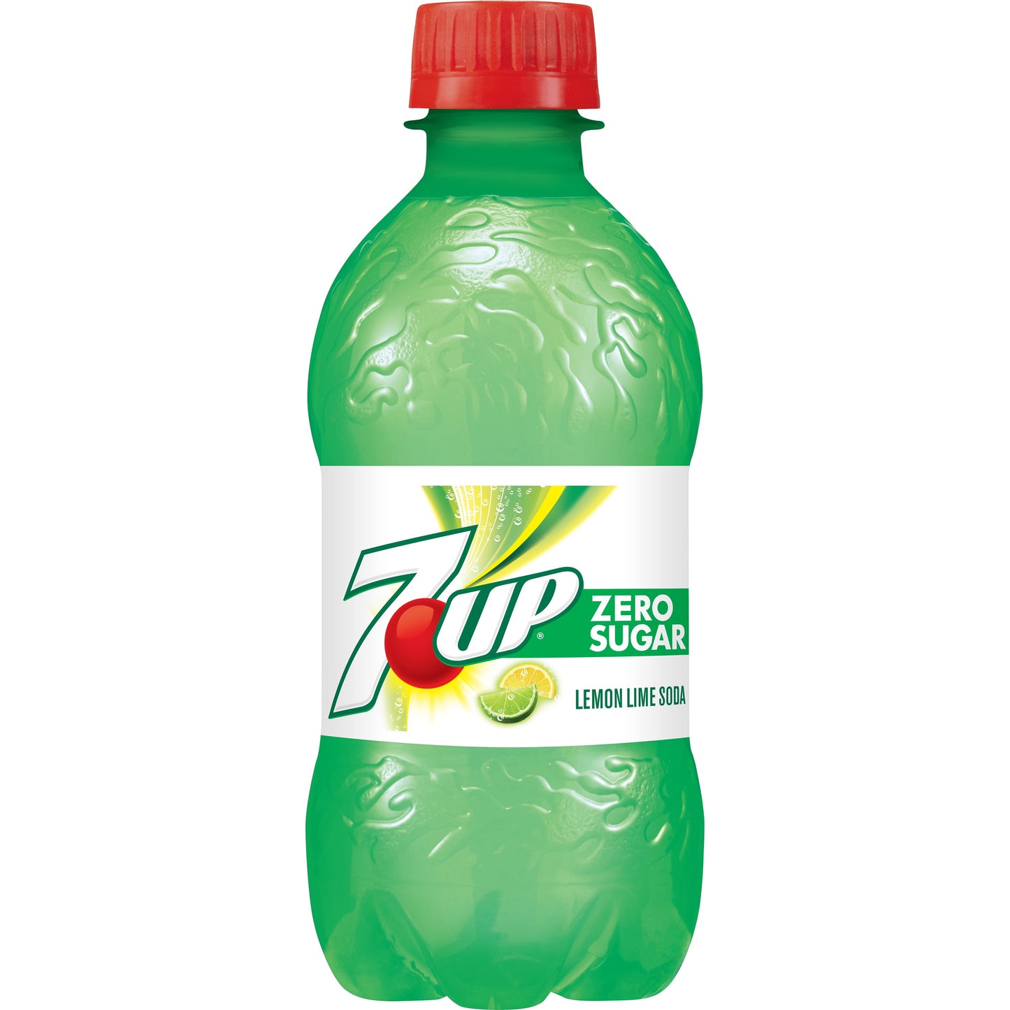 7UP Zero Sugar Lemon Lime Soda, 12 fl oz bottles, 8 pack